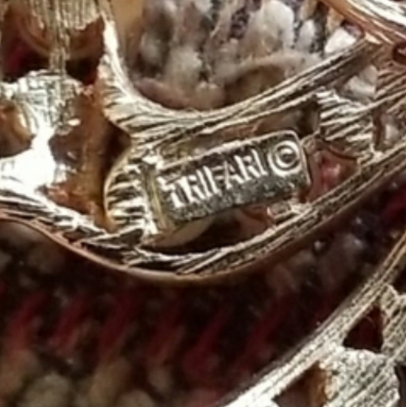 CROWN TRIFARI Pearl Bow Brooch Pin - Picture 10 of 14